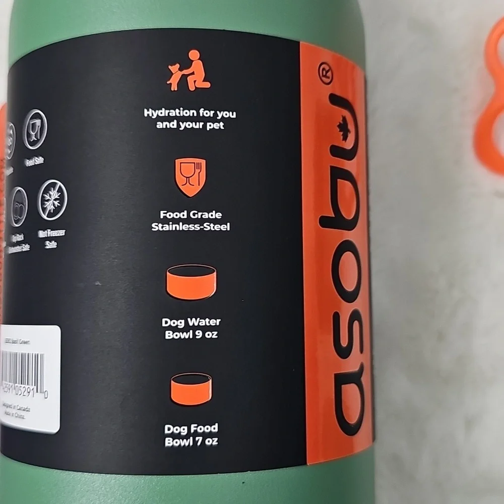 Asobu Green Barky Bottle 34oz Bottle